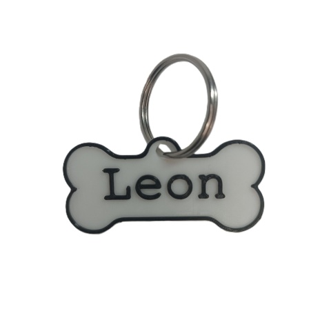 Adresówka Kość Dla Psa Personalizowana Imię Numer z Grawerem