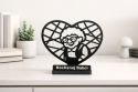 Ażurowa Ozdoba 3D Serce Personalizowany Prezent Na Dzień Babci