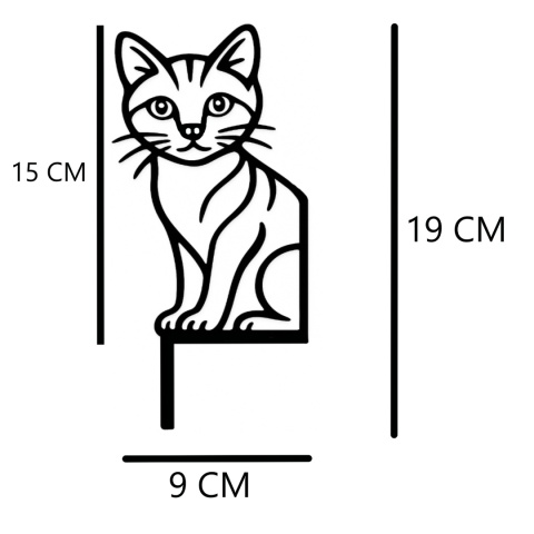 Ażurowy Kotek Dekoracja Na Włącznik