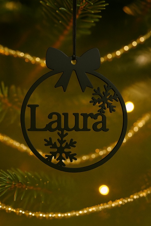 Bombka Zawieszka Świąteczna Z Imieniem Personalizowana