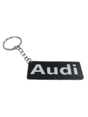 Breloczek Logo Audi Czarno Biały