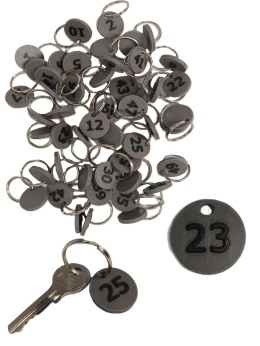 Breloczek Numerki 1-50 Do Kluczy Szatni Gotowy Zestaw 50 szt