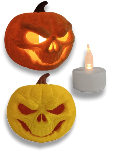 Dekoracja Figurka Lampion LED Halloween Dynia 3D