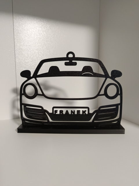 Dekoracyjny model samochodu sportowego 3D z personalizacją