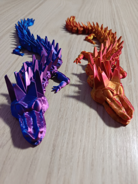 Figurka Smok Flexi z kolcami 3D Figurka Smok Flexi z kolcami 3D