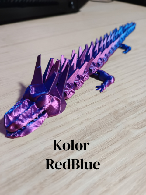 Figurka Smok Flexi z kolcami 3D Figurka Smok Flexi z kolcami 3D
