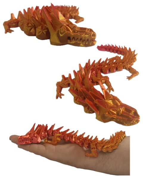 Figurka Smok Flexi z kolcami 3D