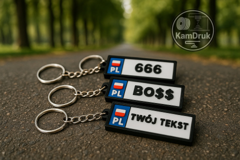 Personalizowany breloczek tablica rejestracyjna Personalizowany breloczek tablica rejestracyjna