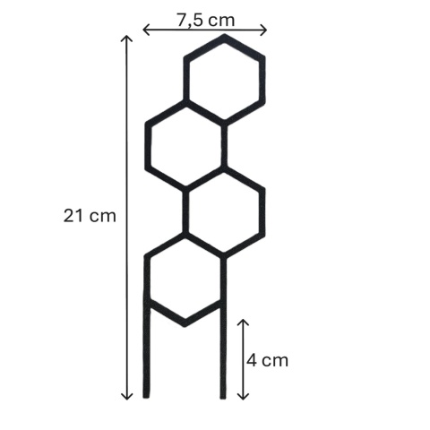 Podpórka Do Roślin Doniczkowych Plaster Miodu Pergola Drabinka 21cm