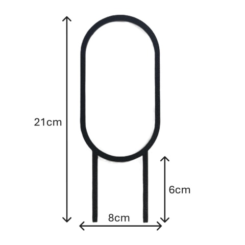 Podpórka do roślin Doniczkowych Okręgi Pergola Drabinka 21cm