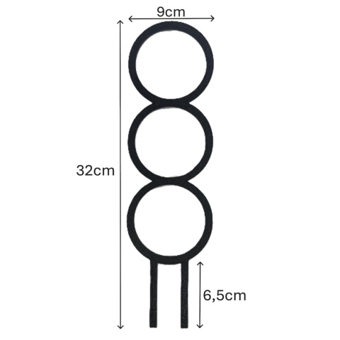 Podpórka do roślin Doniczkowych Okręgi Pergola Drabinka