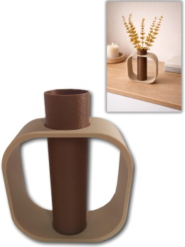 Wazon Frame Nowoczesny Dekoracyjny na Suche kwiaty LEGO 19cm