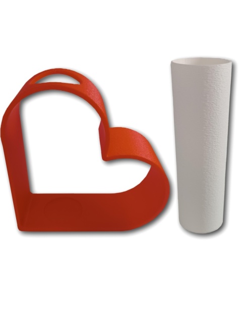 Wazon LOVE Serce Nowoczesny Dekoracyjny na Suche kwiaty LEGO 21cm