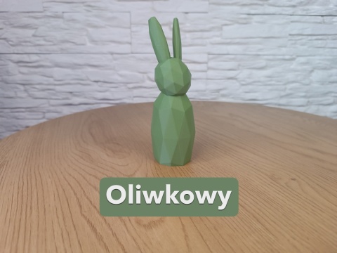 Zajączek Króliczek Wielkanocny Styl Low Poly Wiele kolorów