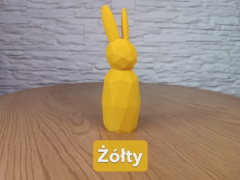 Zajączek Króliczek Wielkanocny Styl Low Poly Wiele kolorów